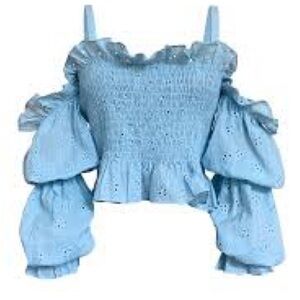 Alina Liu Vale top xs blue